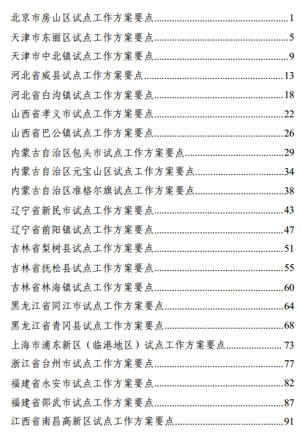 全國59個城鎮(zhèn)列入新型城鎮(zhèn)化綜合試點(名單)